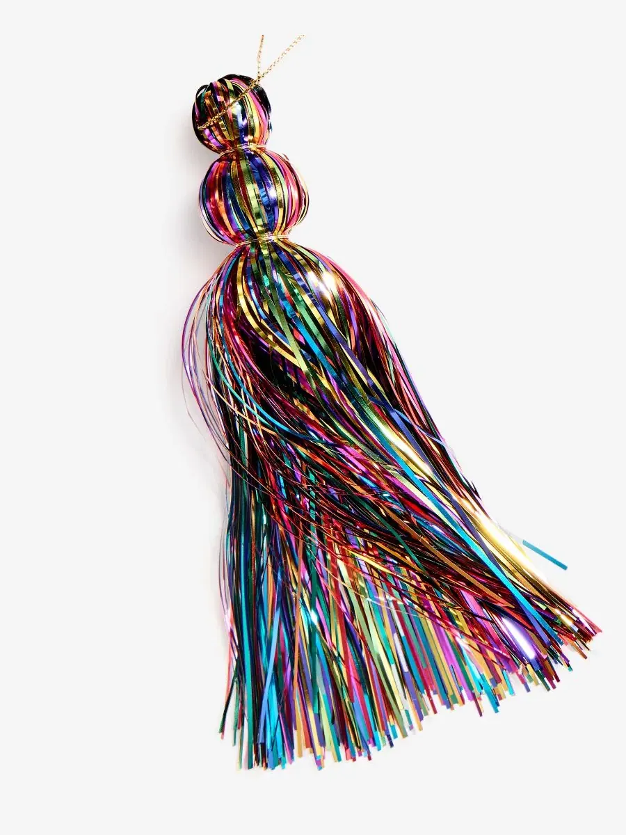 Елочная игрушка Merry Magic Metallic Tassel Ornament Holiday Lane, 23x13x8 см — изображение 2 из 11, нет цвета