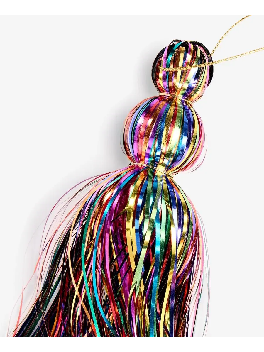 Елочная игрушка Merry Magic Metallic Tassel Ornament Holiday Lane, 23x13x8 см — изображение 5 из 11, нет цвета