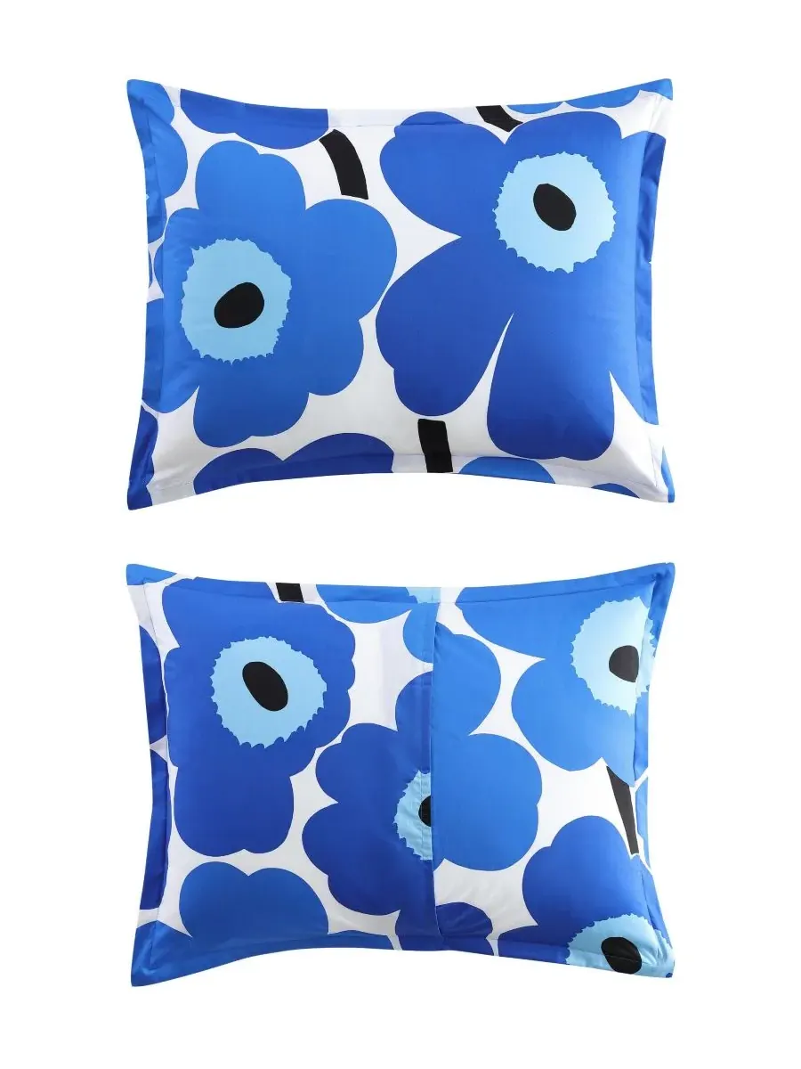 Комплект пододеяльников Unikko из хлопка и перкаля Marimekko — изображение 3 из 10, синий
