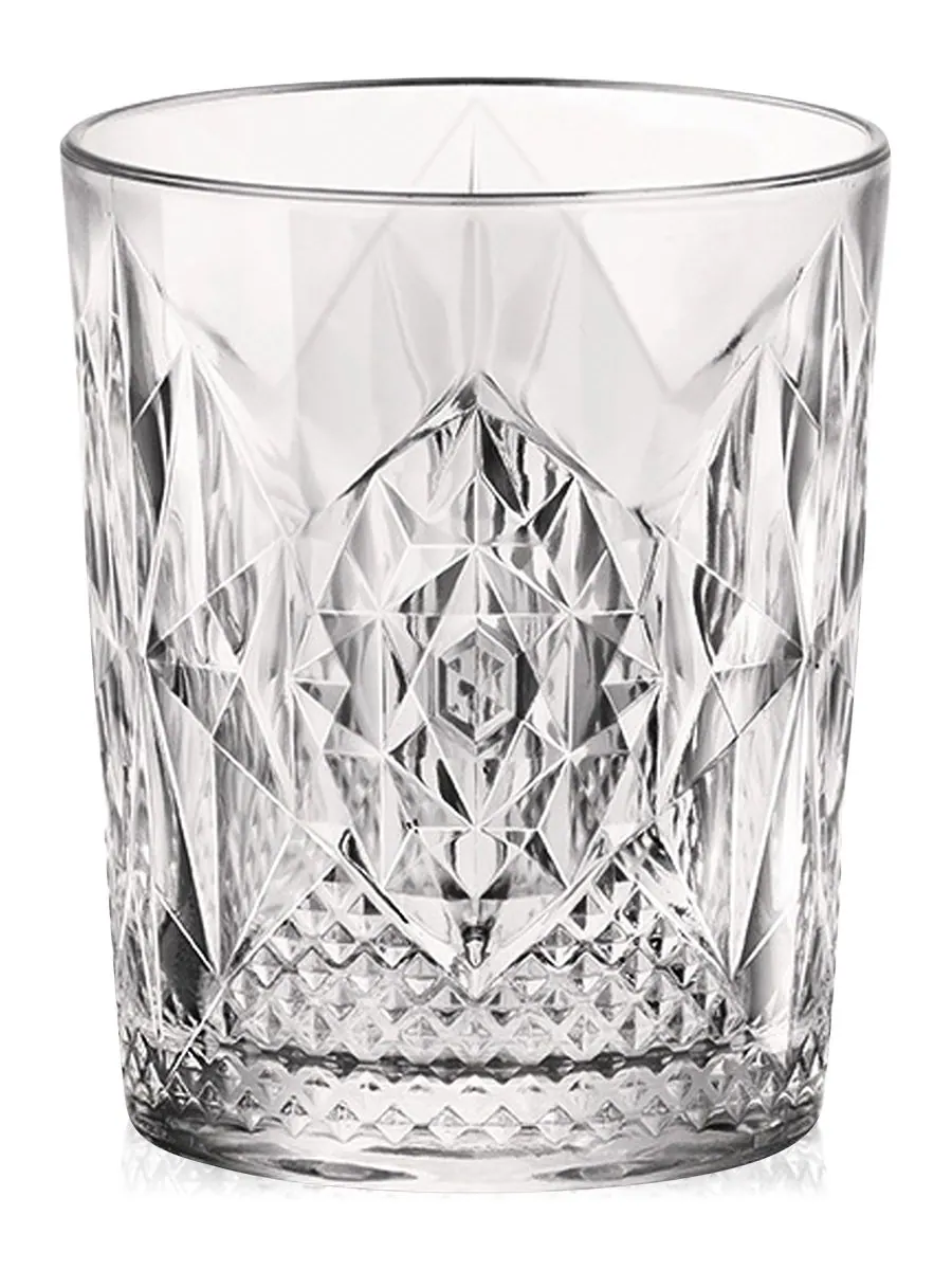 Набор из 4 бокалов для виски Stone Double Old Fashioned Bormioli Rocco — изображение 2 из 2, прозрачный