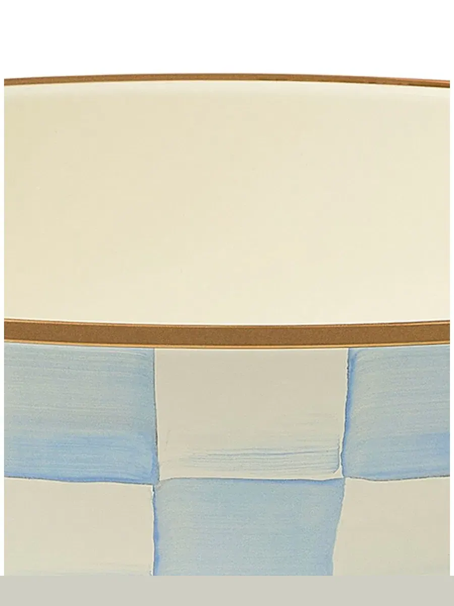Большая миска Sky Check Extra Large Everyday Bowl MacKenzie-Childs — изображение 2 из 3, синий