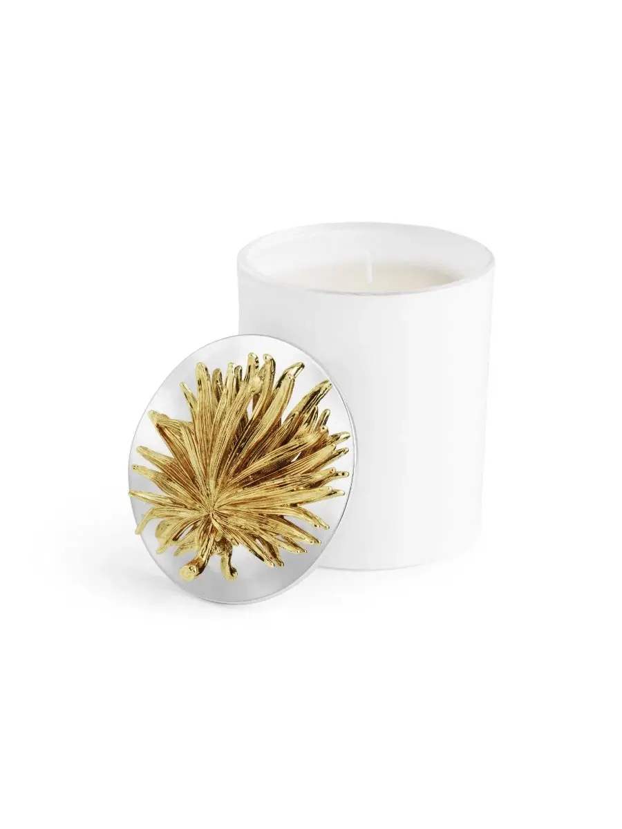 Ароматическая свеча Palm Single Wick, 383 г Michael Aram — изображение 2 из 6, белый
