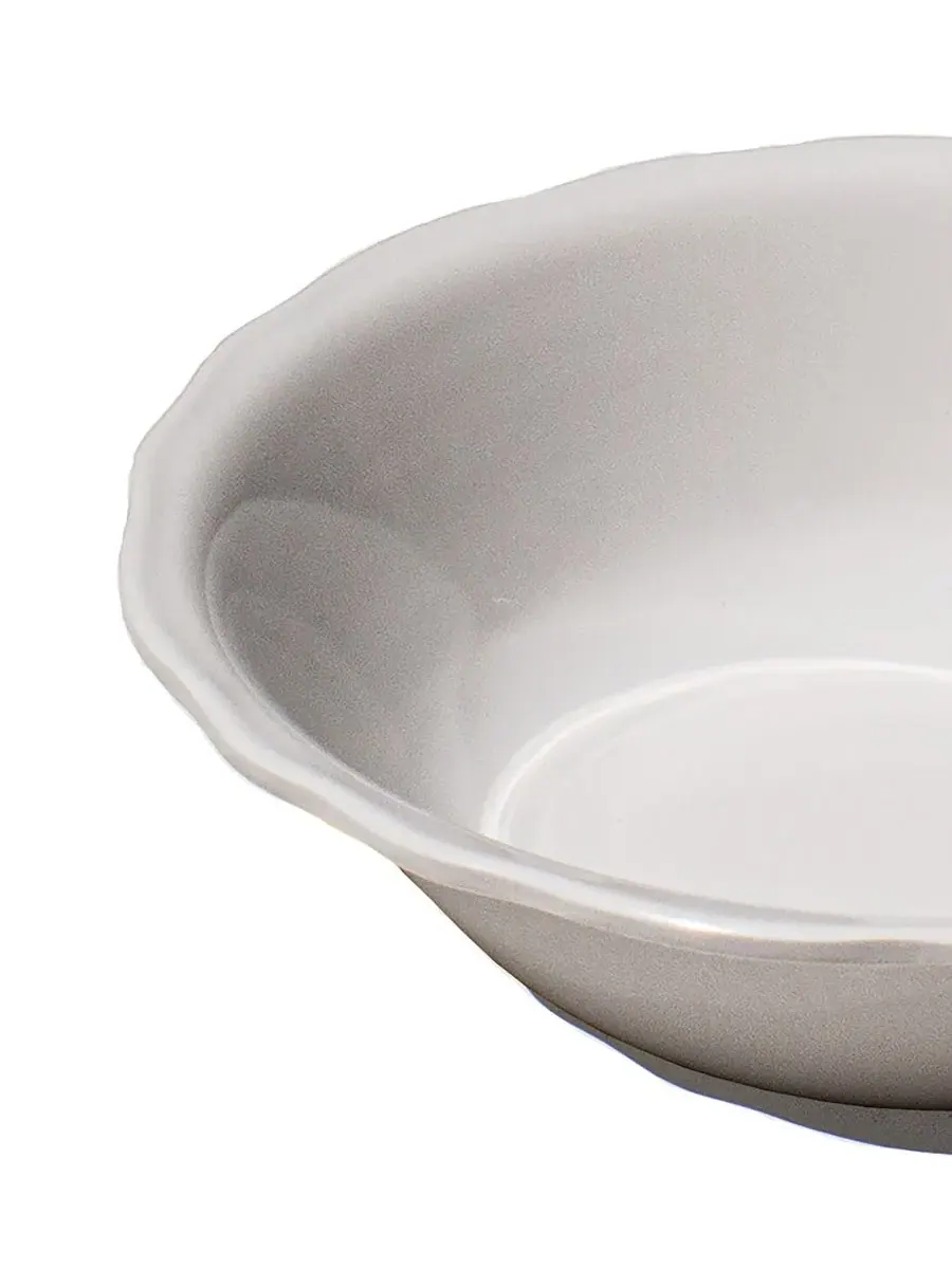 Набор из 6 низких мисок Scallop NewWave Melamine Abode Homewares — изображение 4 из 5, белый