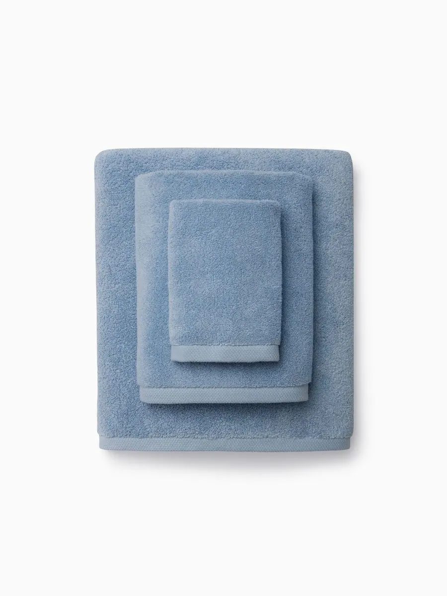 Хлопковая мочалка cielo, 12 x 12 дюймов. SFERRA — изображение 2 из 3, синий