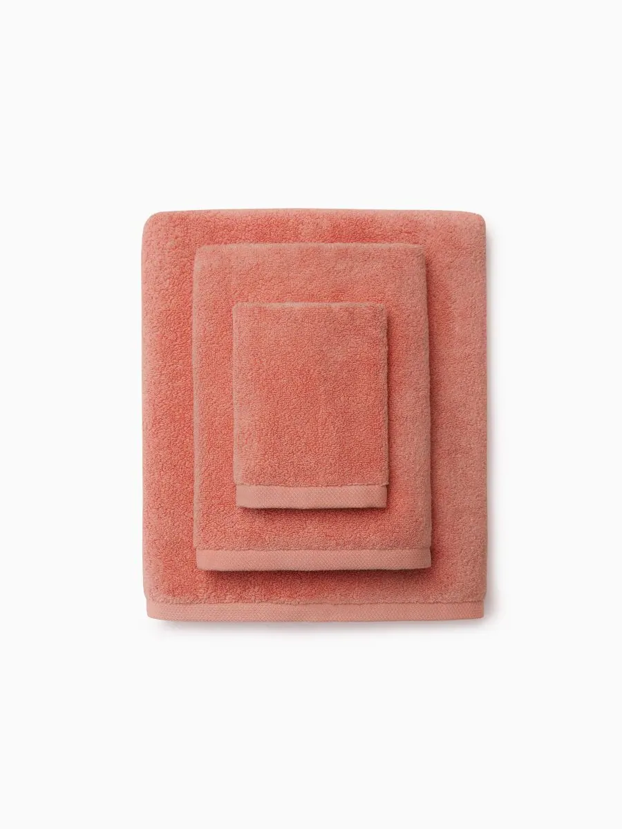 Хлопковая мочалка cielo, 12 x 12 дюймов. SFERRA — изображение 2 из 3, коралл