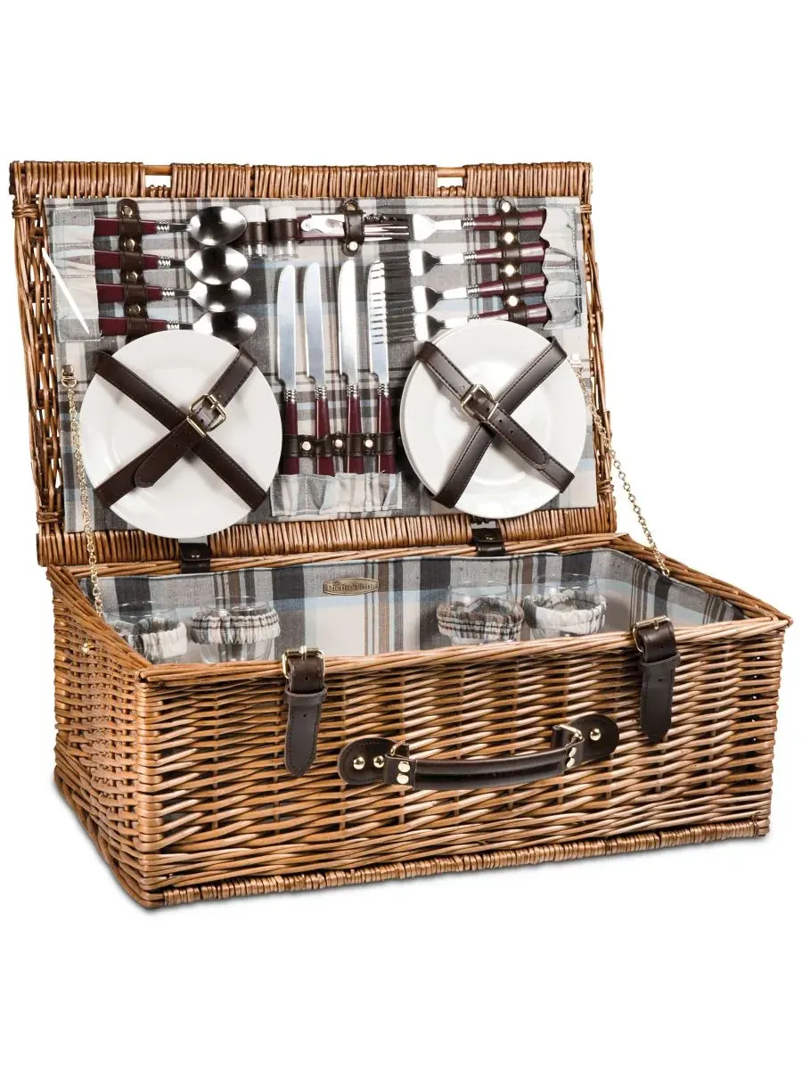 Корзина для пикника Ньюбери Picnic Time — изображение 1 из 10, коричневый