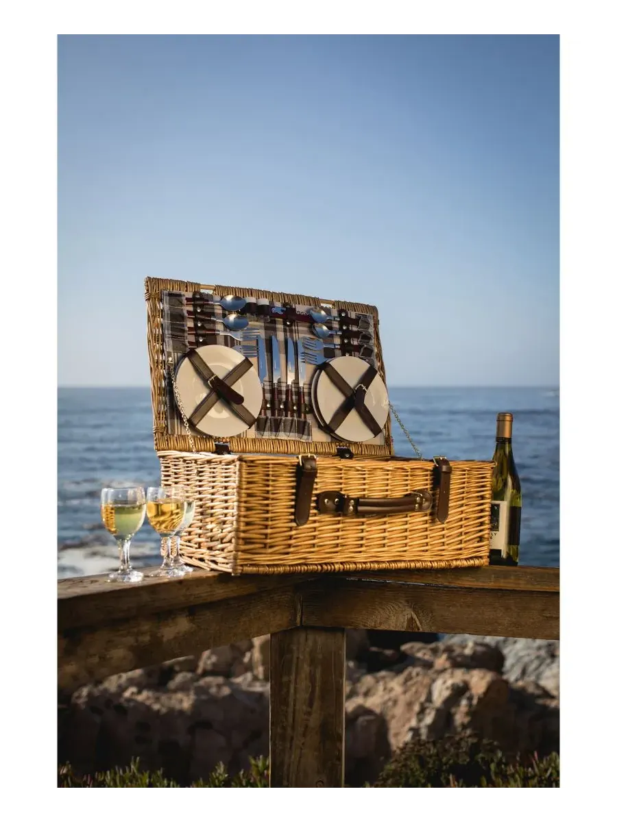 Корзина для пикника Ньюбери Picnic Time — изображение 2 из 10, коричневый