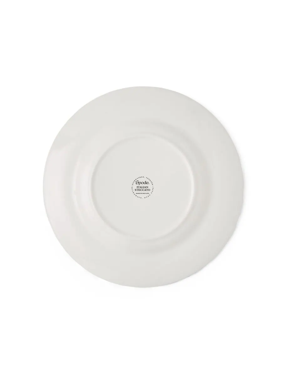 Spode Набор из 4 синих итальянских тарелок Steccato с яркой полосой — изображение 5 из 6, синий