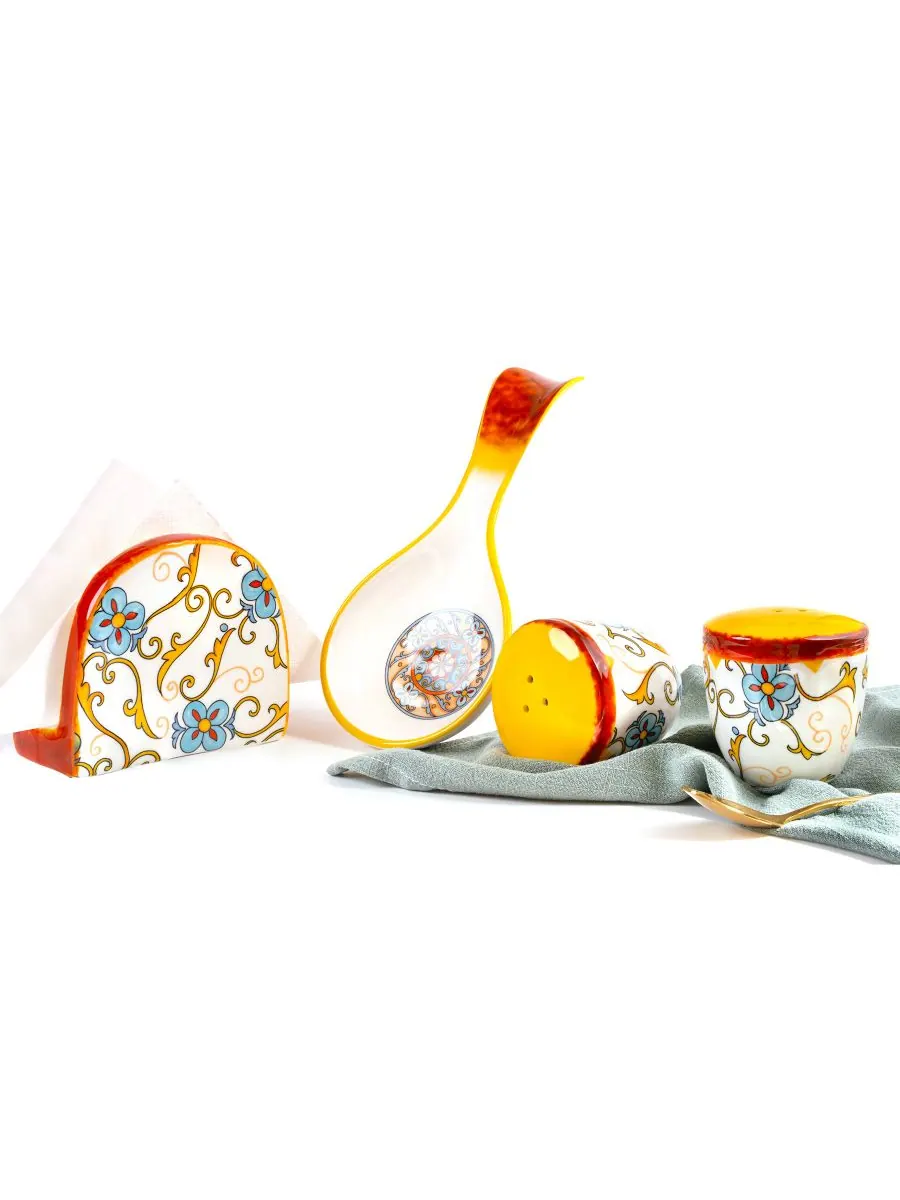 Набор кухонных аксессуаров Duomo, 4 шт Euro Ceramica — изображение 1 из 4, мульти