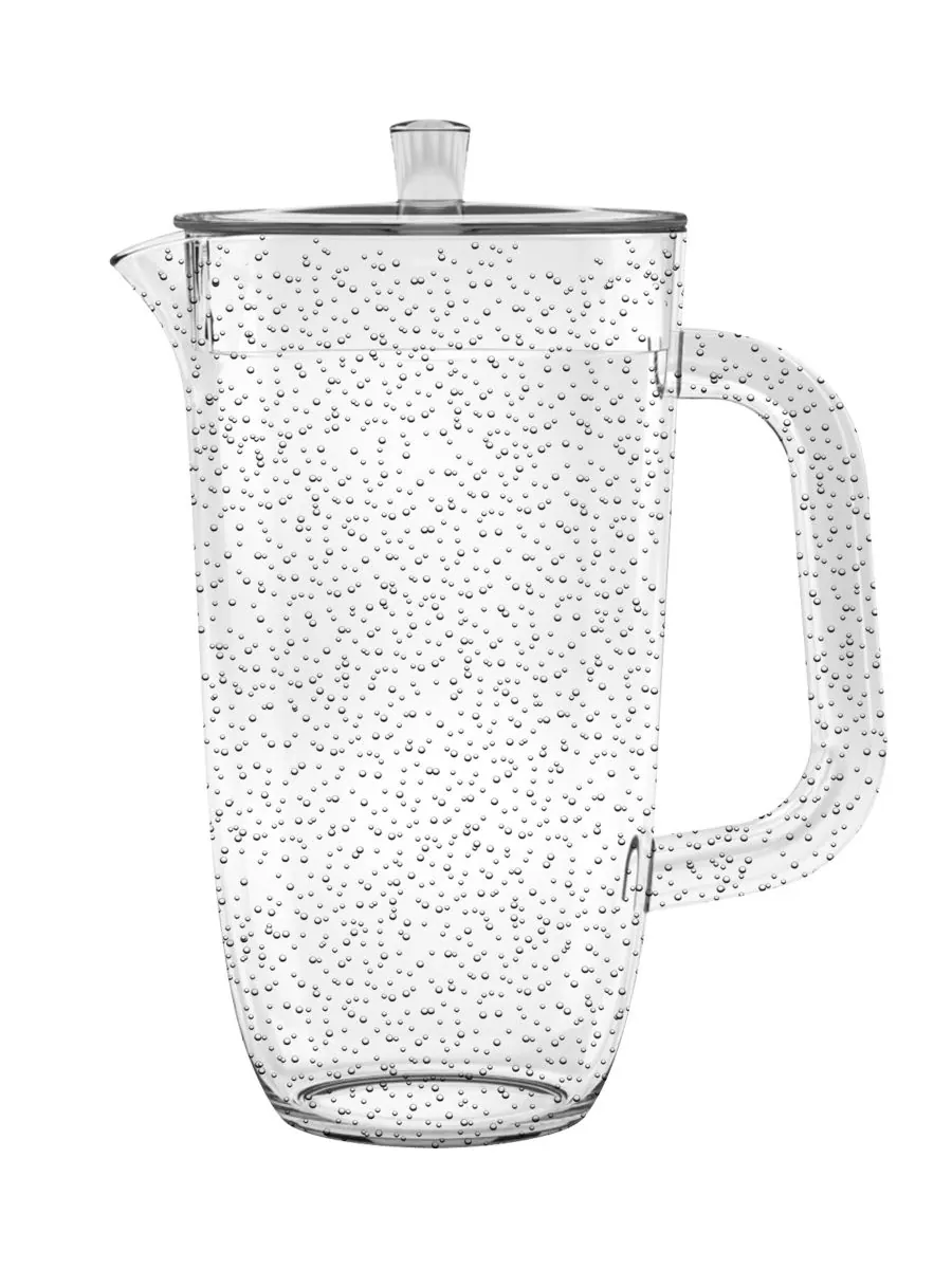 Кувшин Bubble с крышкой, прозрачный, 100 унций, высококачественный пластик Abode Homewares — изображение 1 из 1