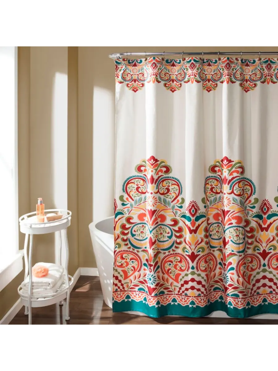 Занавеска для душа Clara Bohemian, 72" x 72" Lush Décor — изображение 1 из 2, мульти