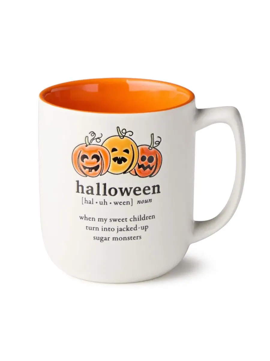 Набор кружек Halloween Words, 4 шт., 18 унций, керамика Certified International — изображение 3 из 7, мульти