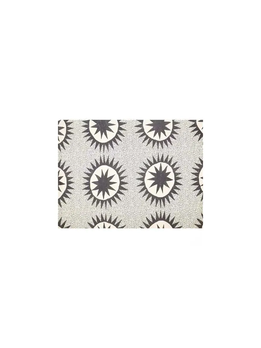 Шторка для ванны Cotton Poly с узором Sun Star Medallion Slickblue — изображение 3 из 3, кремовый коричневый