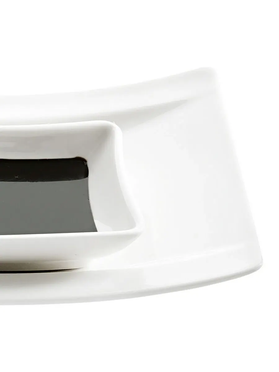 Новая волна: тарелка с закусками Villeroy & Boch — изображение 3 из 7, белый