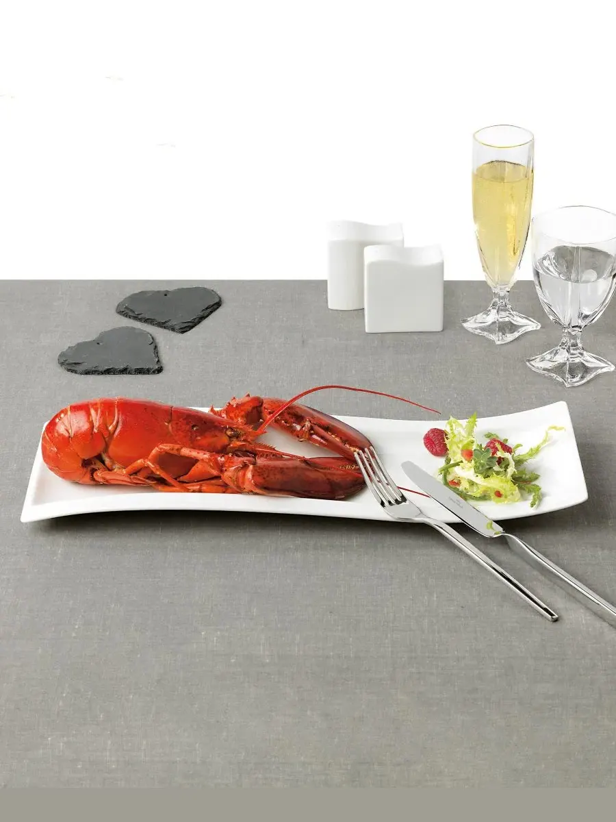 Новая волна: тарелка с закусками Villeroy & Boch — изображение 6 из 7, белый
