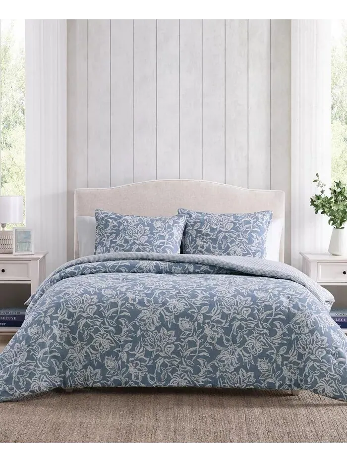 Коллекция двусторонних хлопковых одеял Tortola Nautica — изображение 2 из 8, синий