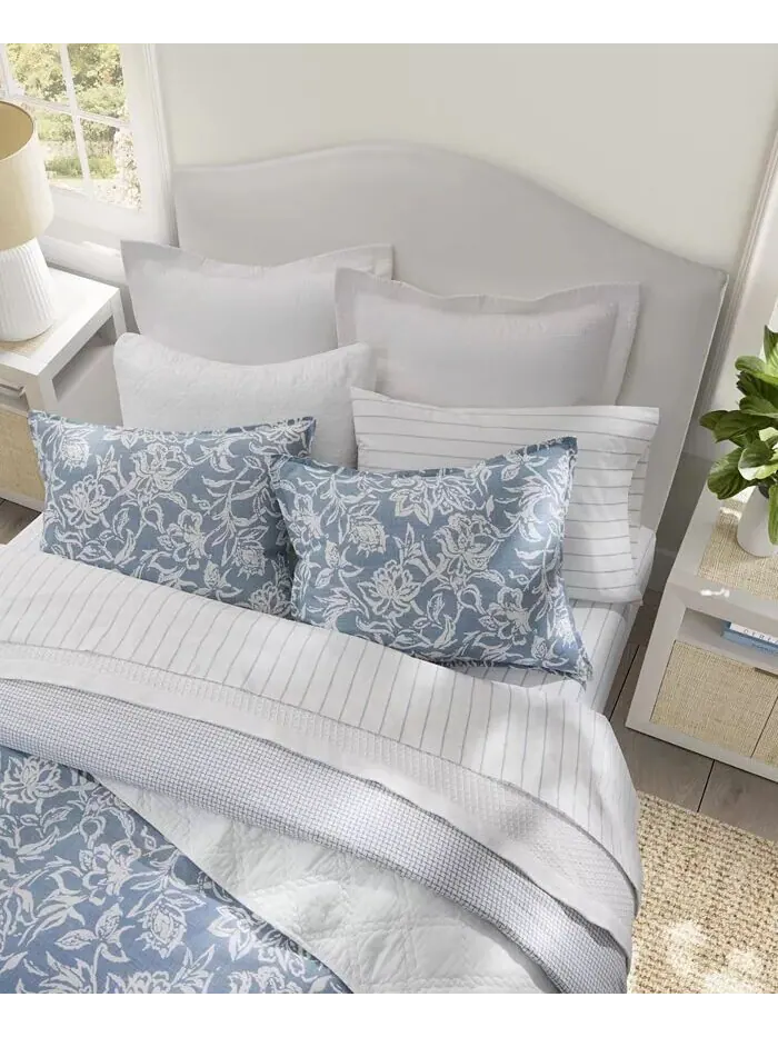 Коллекция двусторонних хлопковых одеял Tortola Nautica — изображение 3 из 8, синий