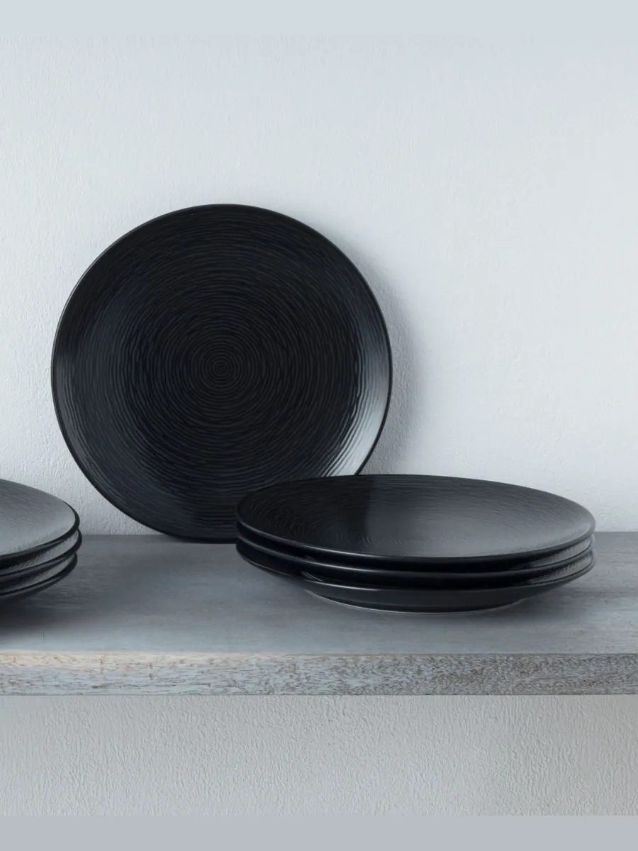 Набор из 4 салатных тарелок Swirl Coupe Noritake — изображение 5 из 6, белый