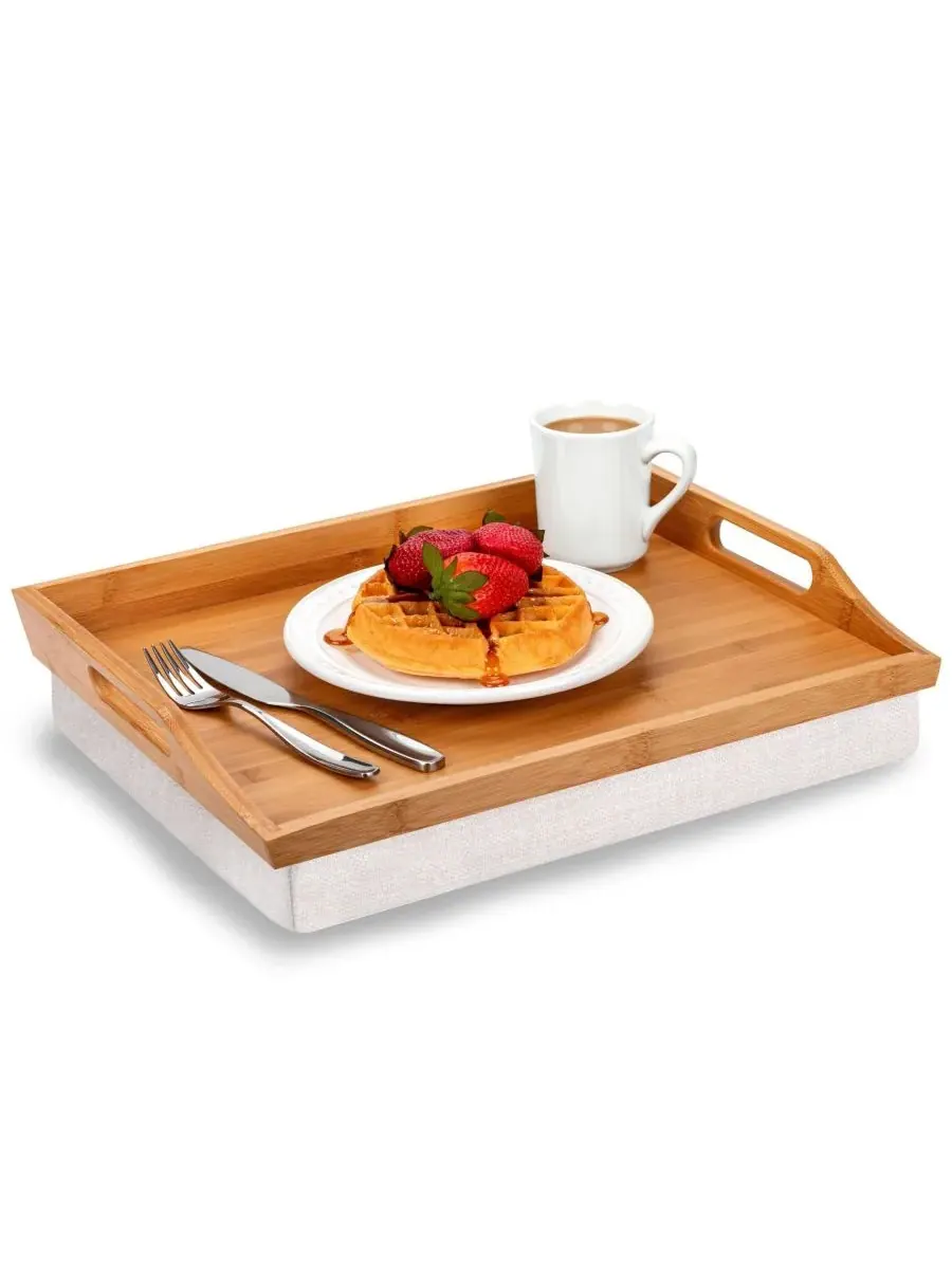 Поднос для коленей Rossie Home, натуральный бамбук — изображение 2 из 7