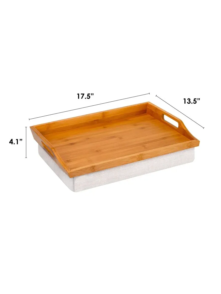 Поднос для коленей Rossie Home, натуральный бамбук — изображение 6 из 7