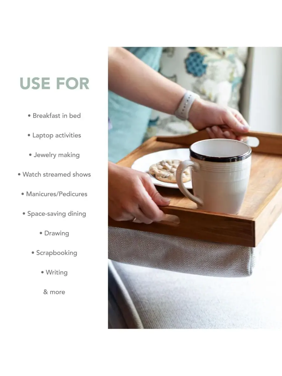 Поднос для коленей Rossie Home, Natural Acacia — изображение 5 из 7