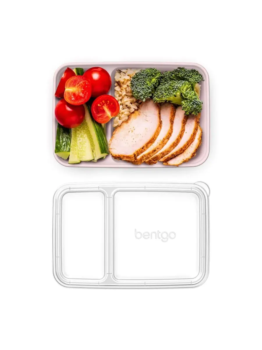 Контейнеры для хранения продуктов Food Prep с двумя отделениями, упаковка из 10 штук Bentgo — изображение 5 из 8, розовый