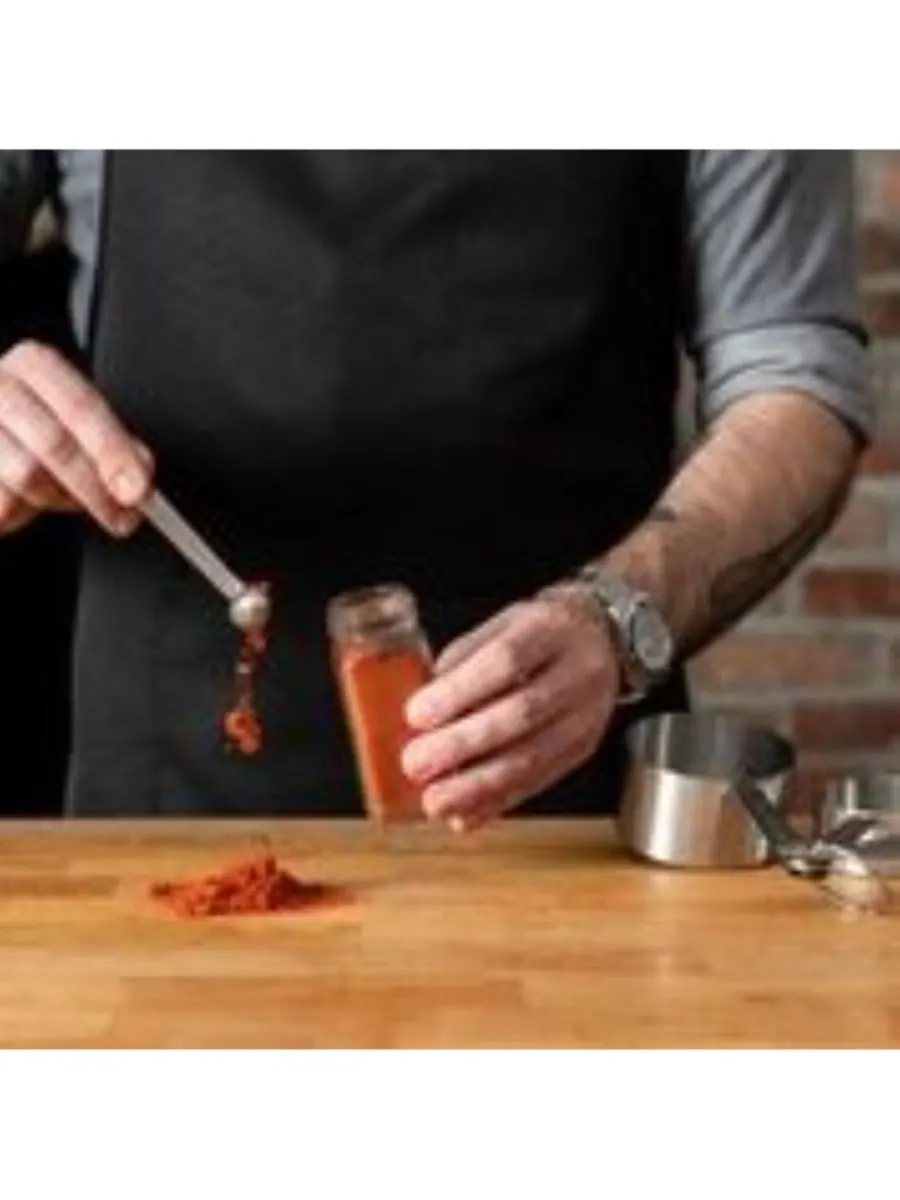 Babish Набор из 10 мерных стаканчиков и ложек из нержавеющей стали — изображение 3 из 5, серебристый