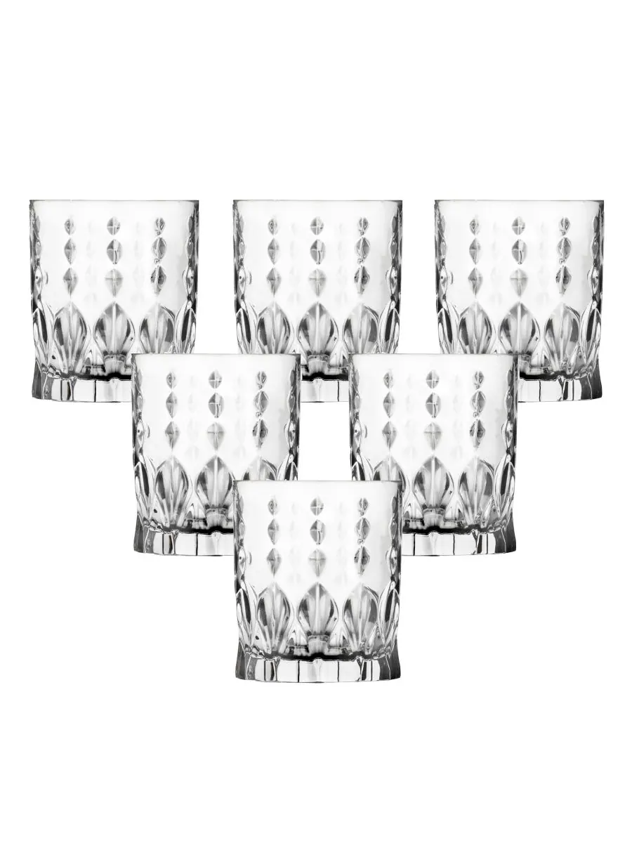 Набор из 6 бутылок виски Marylyn Double Old Fashion (DOF) Lorren Home Trends — изображение 1 из 5, прозрачный