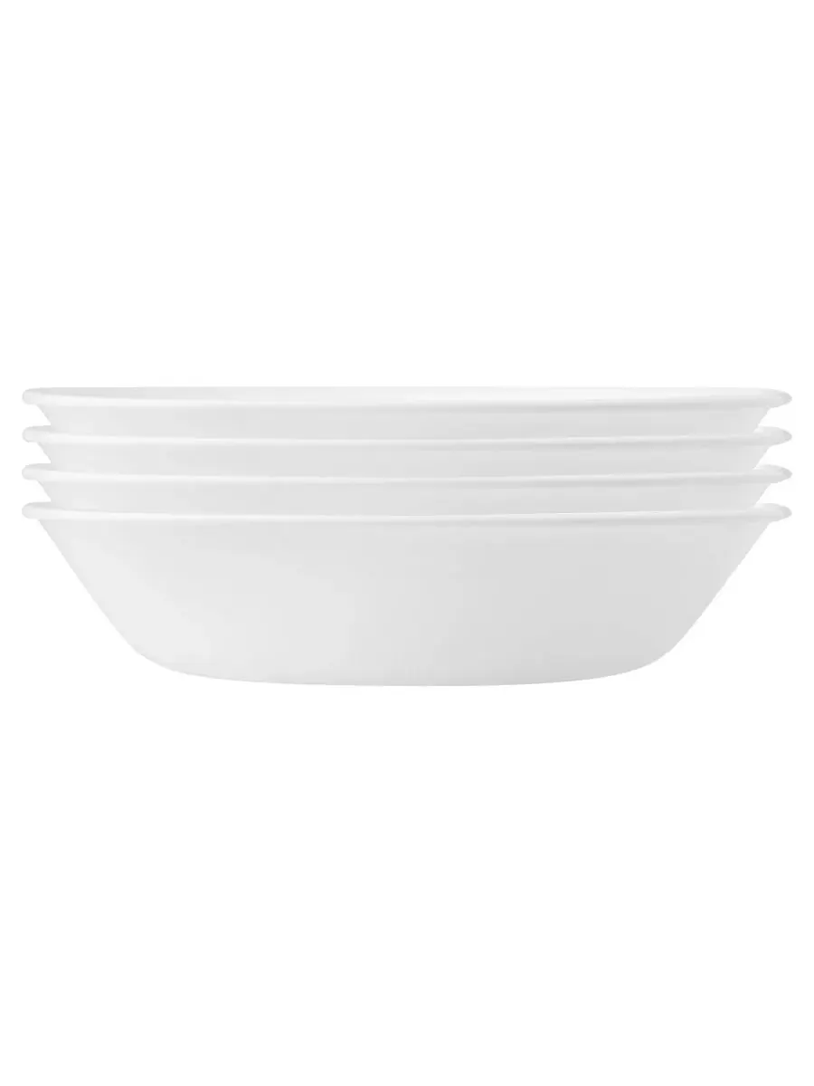 Набор из 4 тарелок для пасты «Зимний мороз» Corelle — изображение 1 из 3, белый