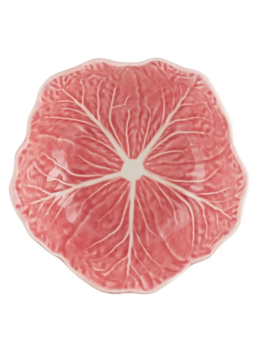 Набор из 4 пиал для хлопьев из коллекции Cabbage Pink Edition Bordallo Pinheiro — изображение 2 из 4, розовый