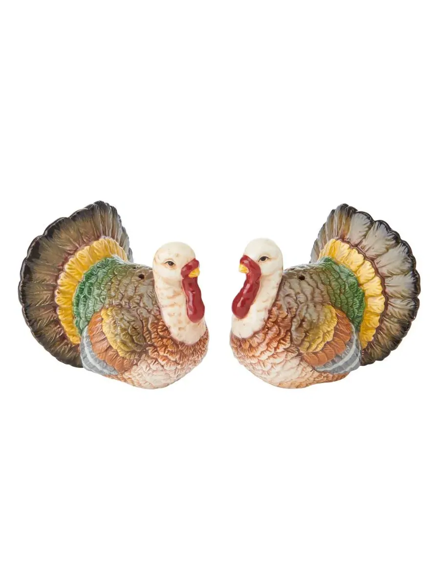 Набор солонки и перечницы Turkey в форме индейки Fitz and Floyd