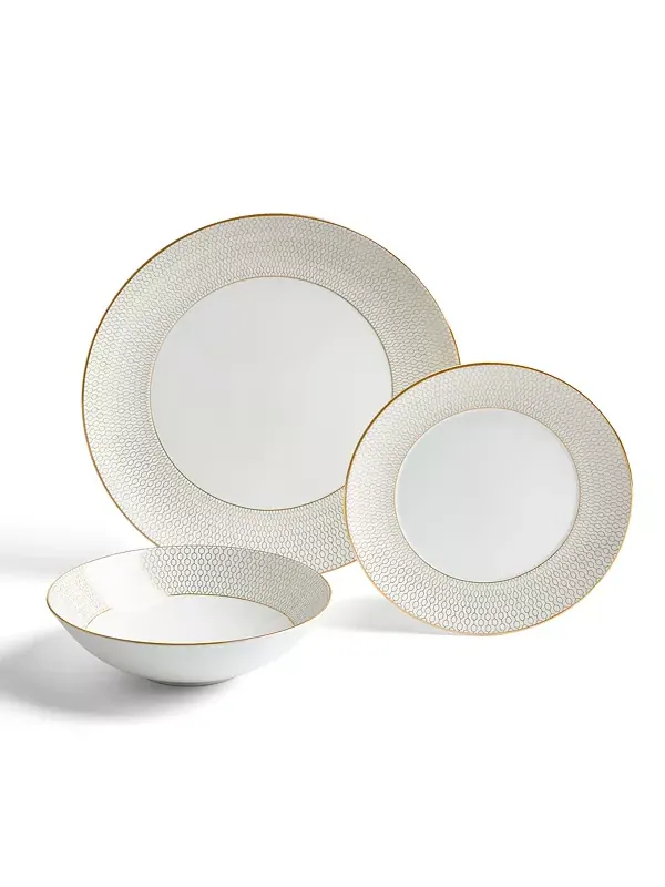 Набор столовых приборов Gio 12-предметный, сервиз на 4 персоны Wedgwood — изображение 1 из 4, золото