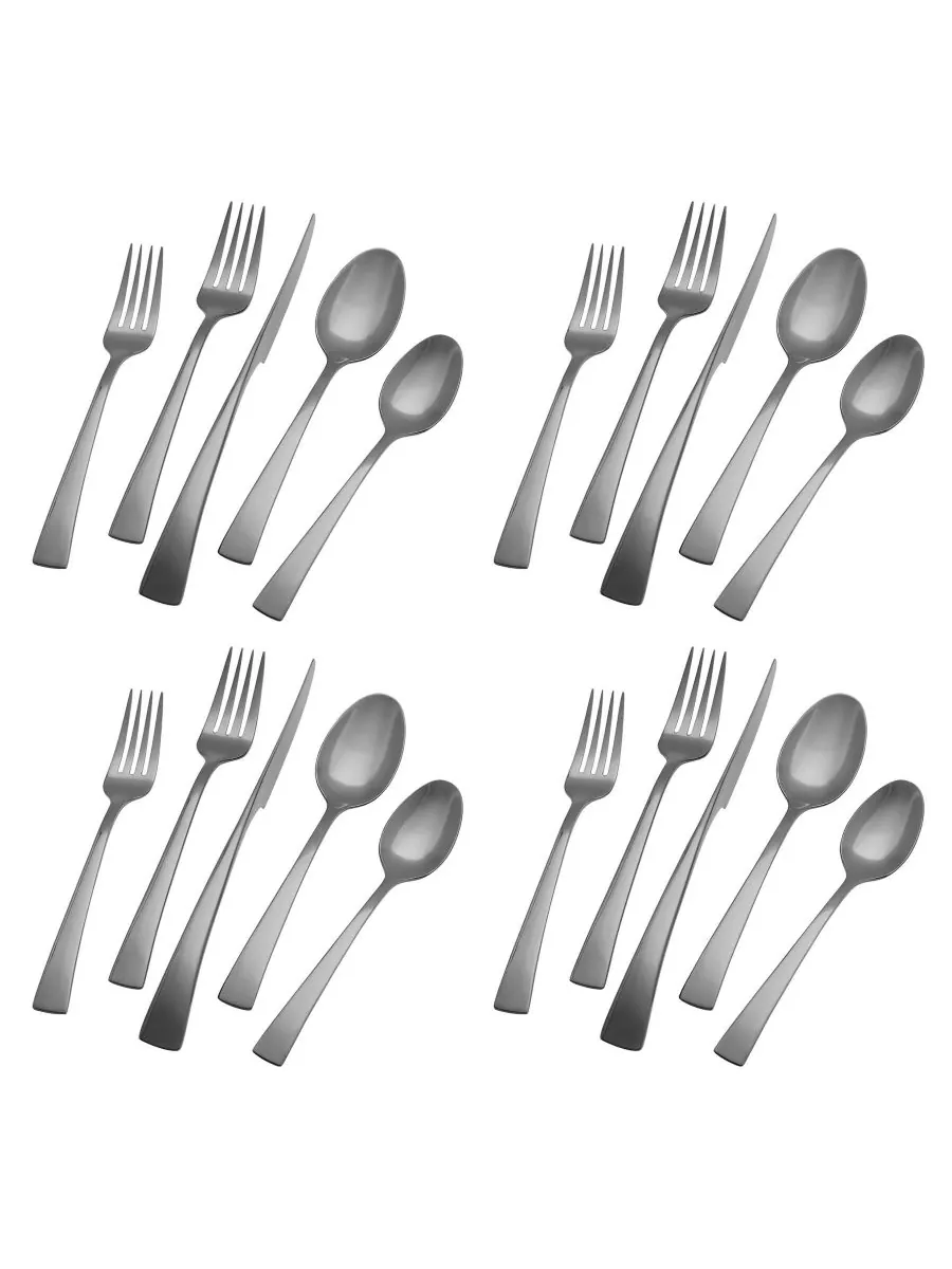 Набор столовых приборов Bellasera Slate из нержавеющей стали 18/10, 20 предметов, на 4 персоны — изображение 1 из 6