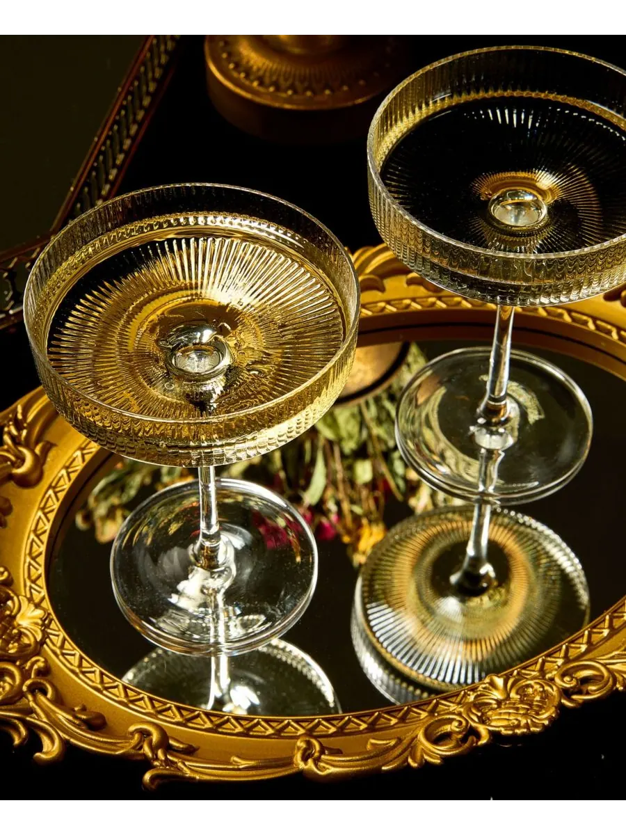 Набор из 2 бокалов для коктейлей «Мартини и Шампанское» от Rebred Eve The Wine Savant — изображение 5 из 5, прозрачный