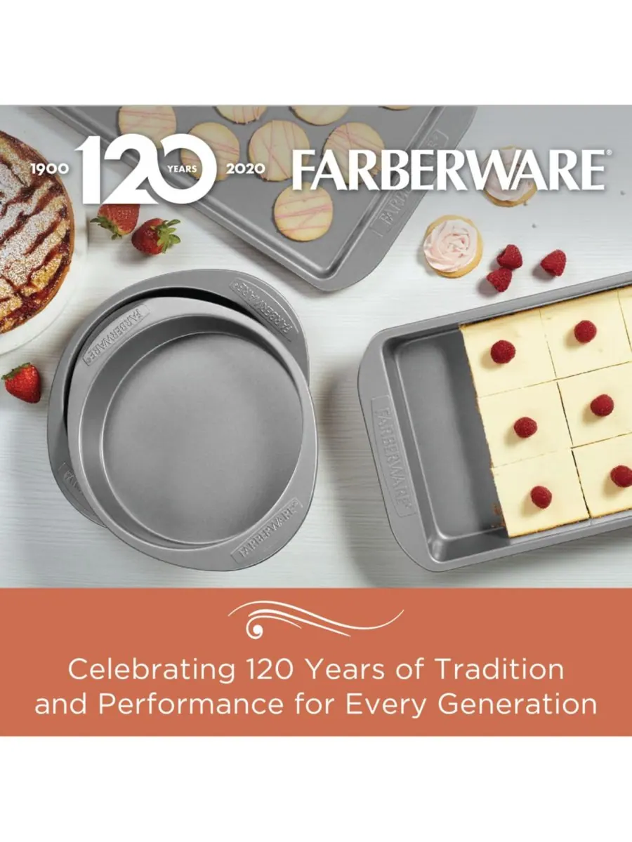 Farberware Набор из 2 предметов: перфорированная форма для пиццы с антипригарным покрытием и — изображение 4 из 9, серый