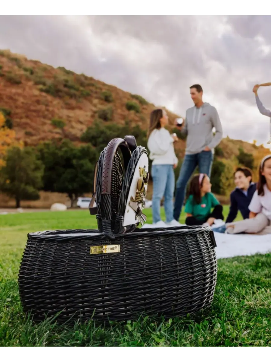 Вечерняя корзина для пикника, на двоих Picnic Time — изображение 7 из 8, черный