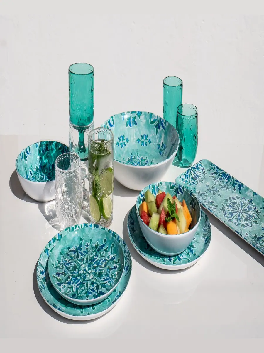 Длинный поднос Лазурного берега Abode Homewares — изображение 3 из 3, бирюзовый
