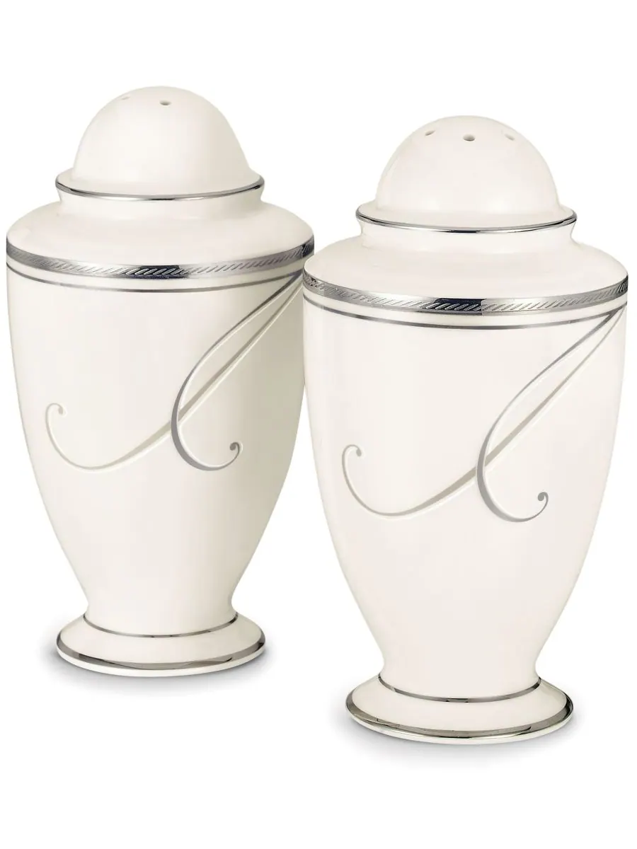 Набор для соли и перца Platinum Wave, 4,25 дюйма Noritake,