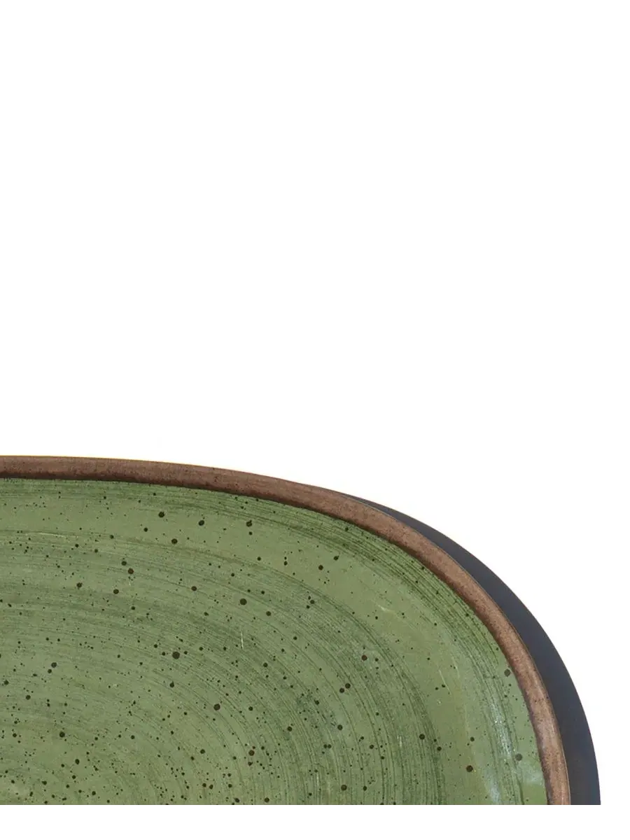 Овальное блюдо для подачи Retreat Pottery 27 см Abode Homewares — изображение 3 из 5, зеленый