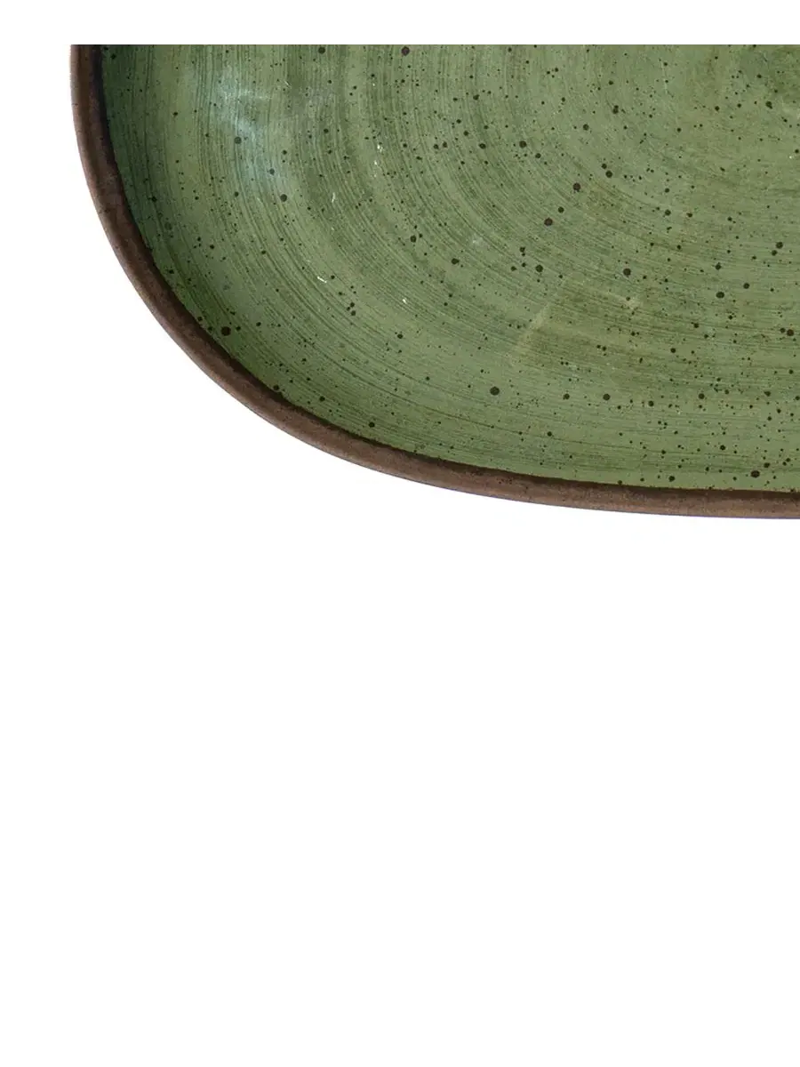 Овальное блюдо для подачи Retreat Pottery 27 см Abode Homewares — изображение 4 из 5, зеленый