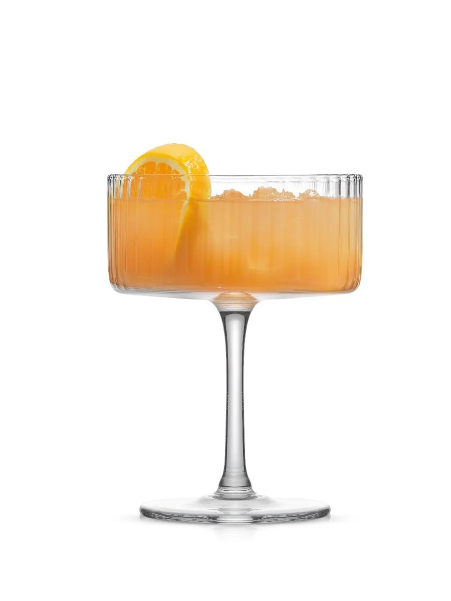 Набор из 2 бокалов для мартини Elle Fluted Coupe JoyJolt — изображение 2 из 4, прозрачный