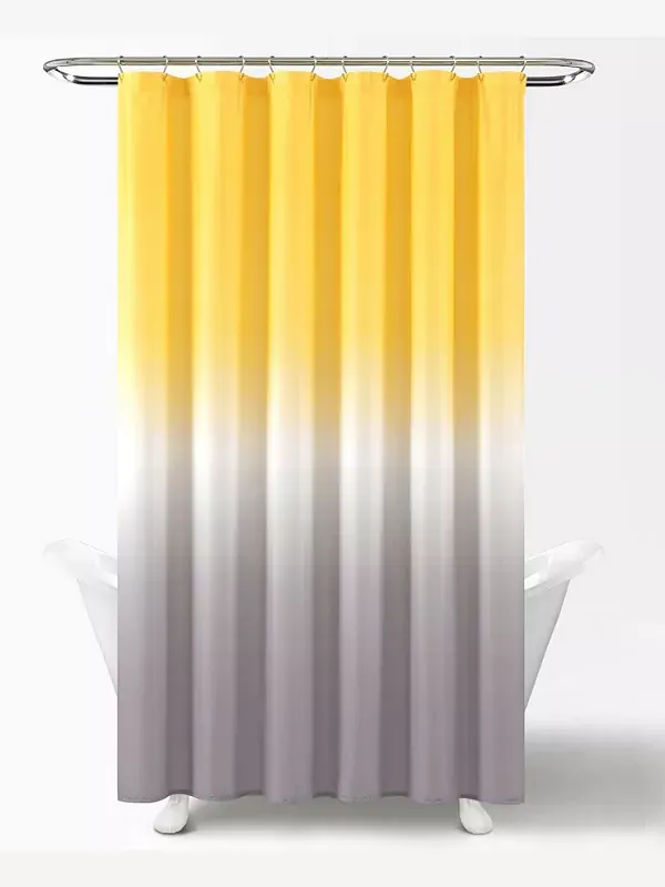 Занавеска для душа Umbre fiesta, 72 x 72 дюйма Lush Décor — изображение 4 из 4, желтый