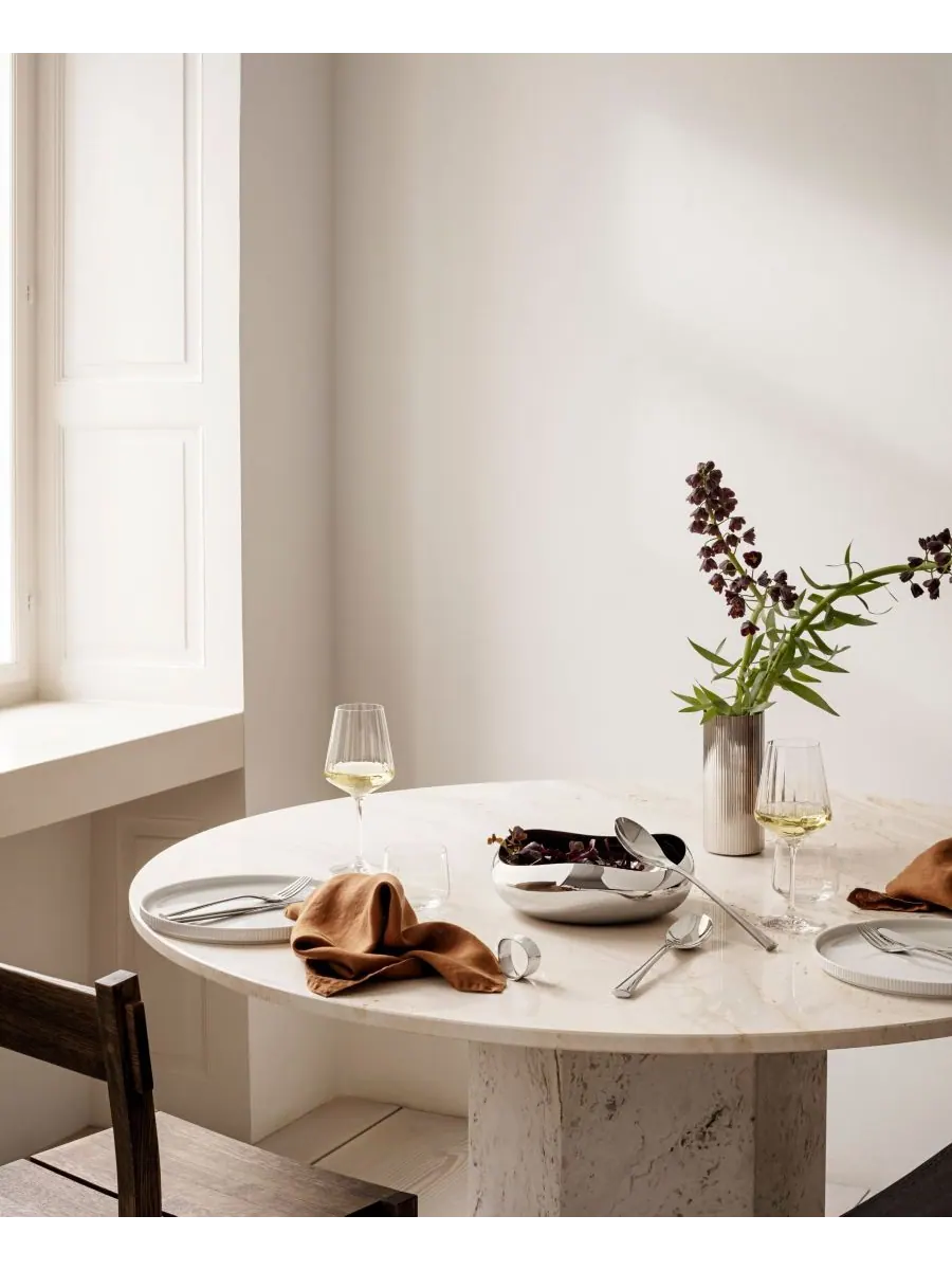 Набор для подачи салата «Кобра» Georg Jensen — изображение 2 из 2, серебряный