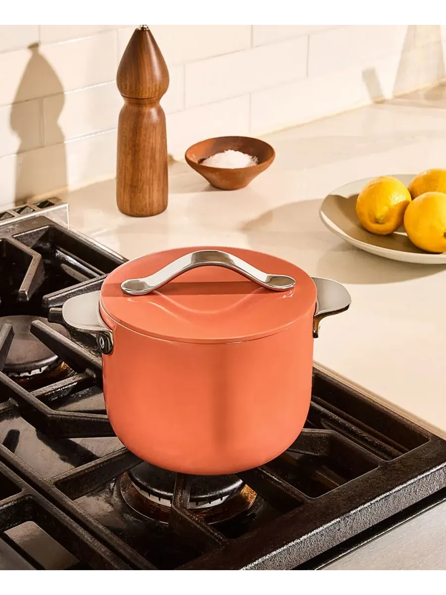 Кухонная посуда Cookware Plus с антипригарным покрытием, компактная Caraway — изображение 3 из 5, серый