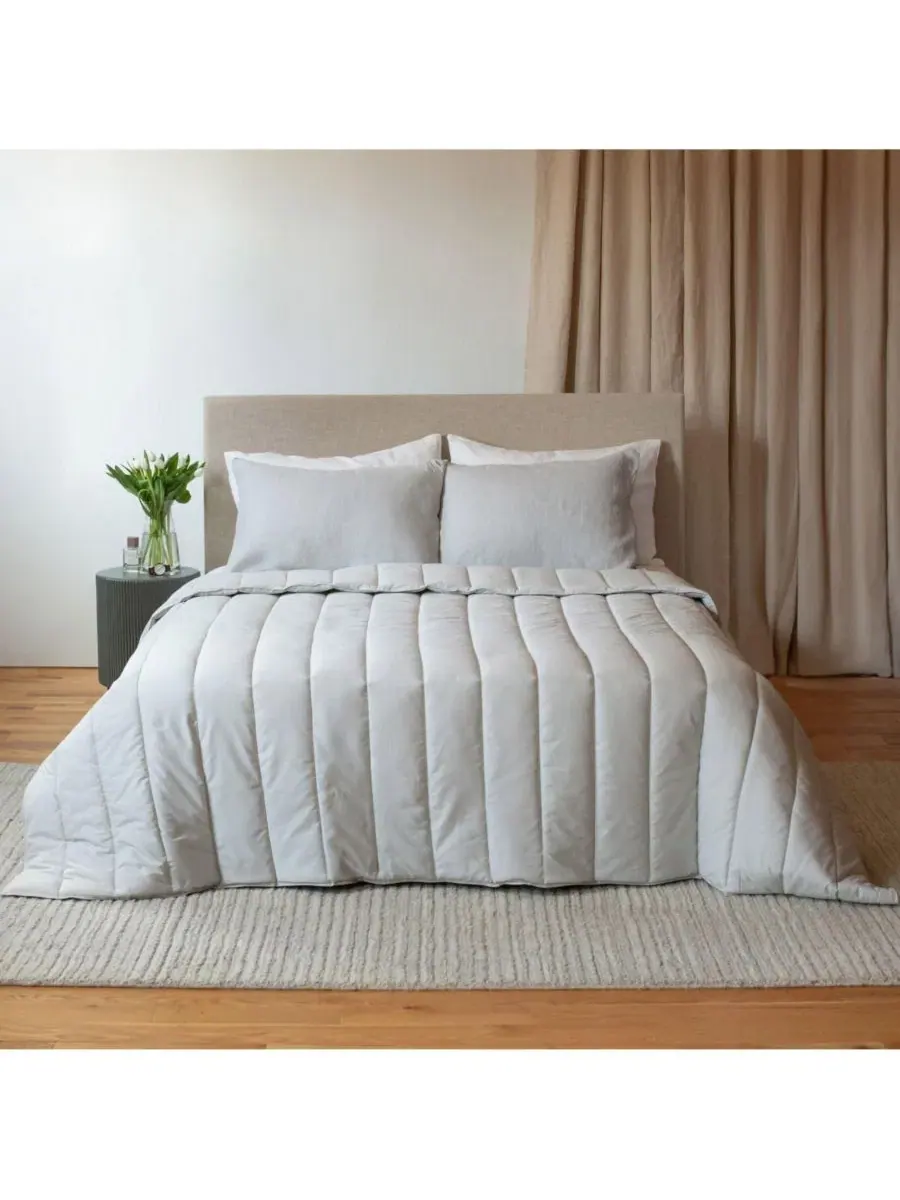 Стеганое одеяло-комфортер All Season Down Alternative Blanket Comforter, Twin/Twin XL Bokser Home — изображение 1 из 10