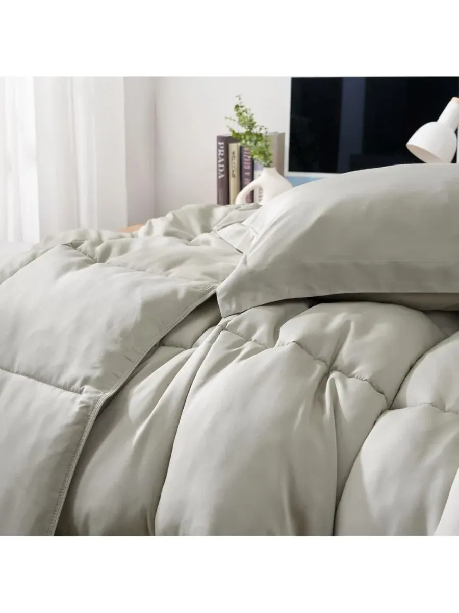 Одеяло-комфортер пуховое Snorze Cloud Oversized Comforter Set Coma Inducer — изображение 3 из 3, серый