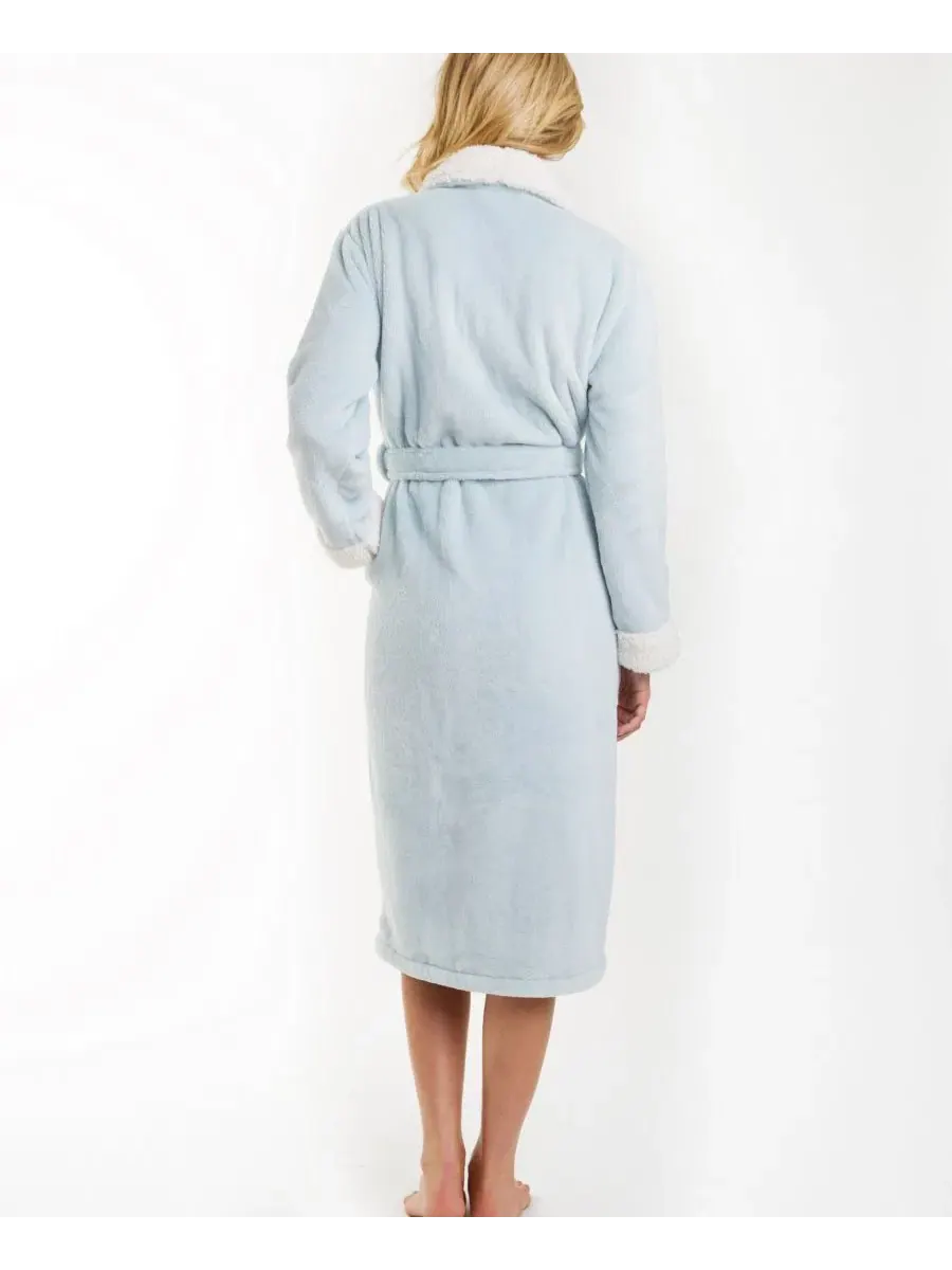 Халат из флиса Keila Sherpa Fleece Pure Fiber — изображение 3 из 3, бежевый