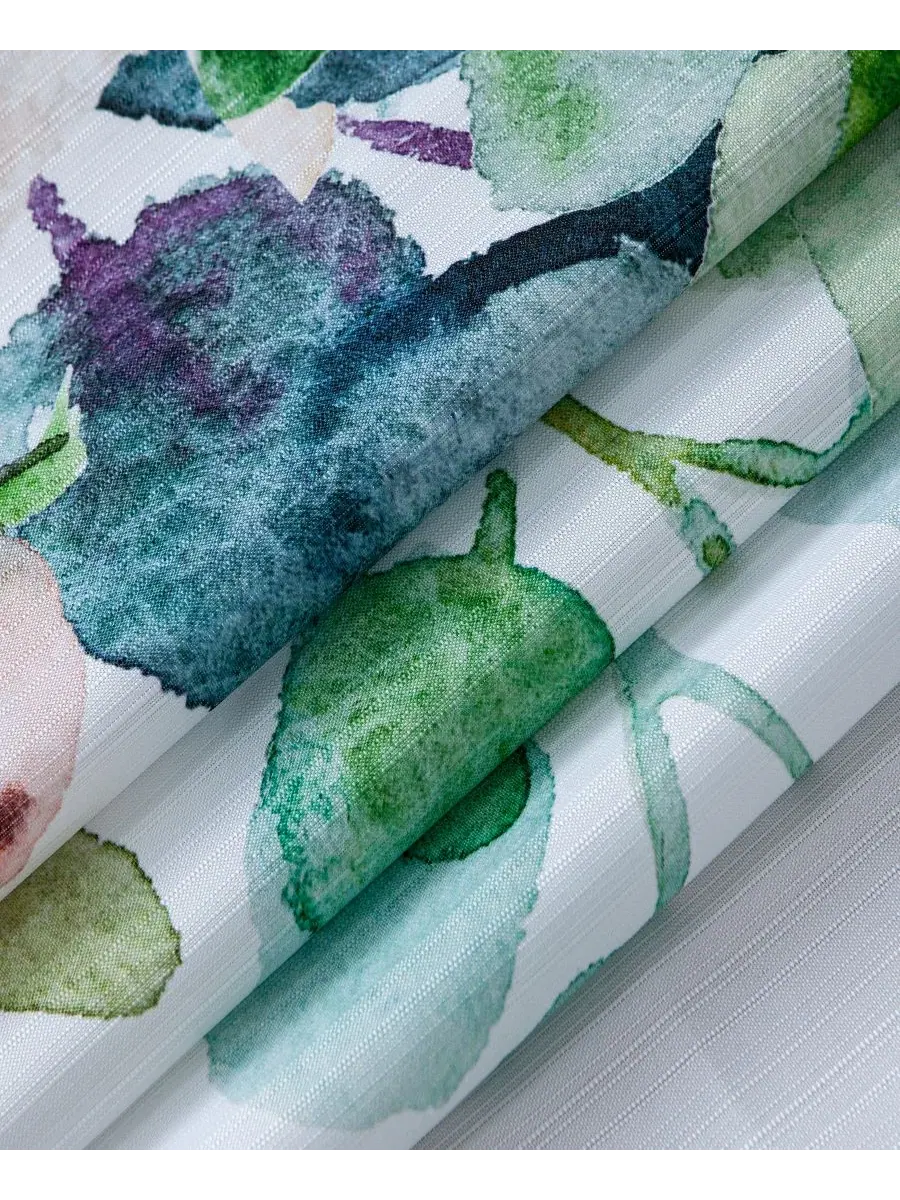 Шторка для ванной с принтом Floral Waterfall Dainty Home — изображение 3 из 5, мульти