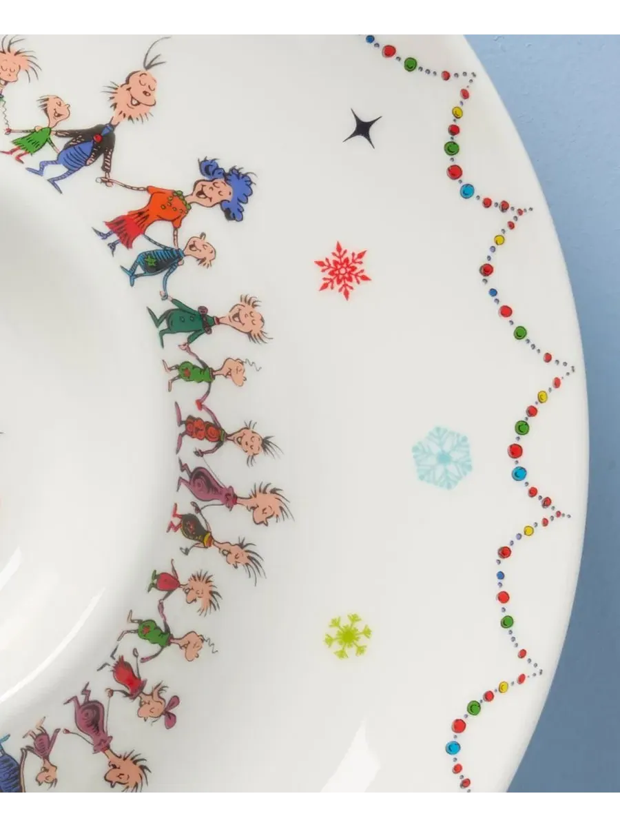 Сервировочная миска для закусок Merry Grinchmas Lenox — изображение 4 из 5, зеленый