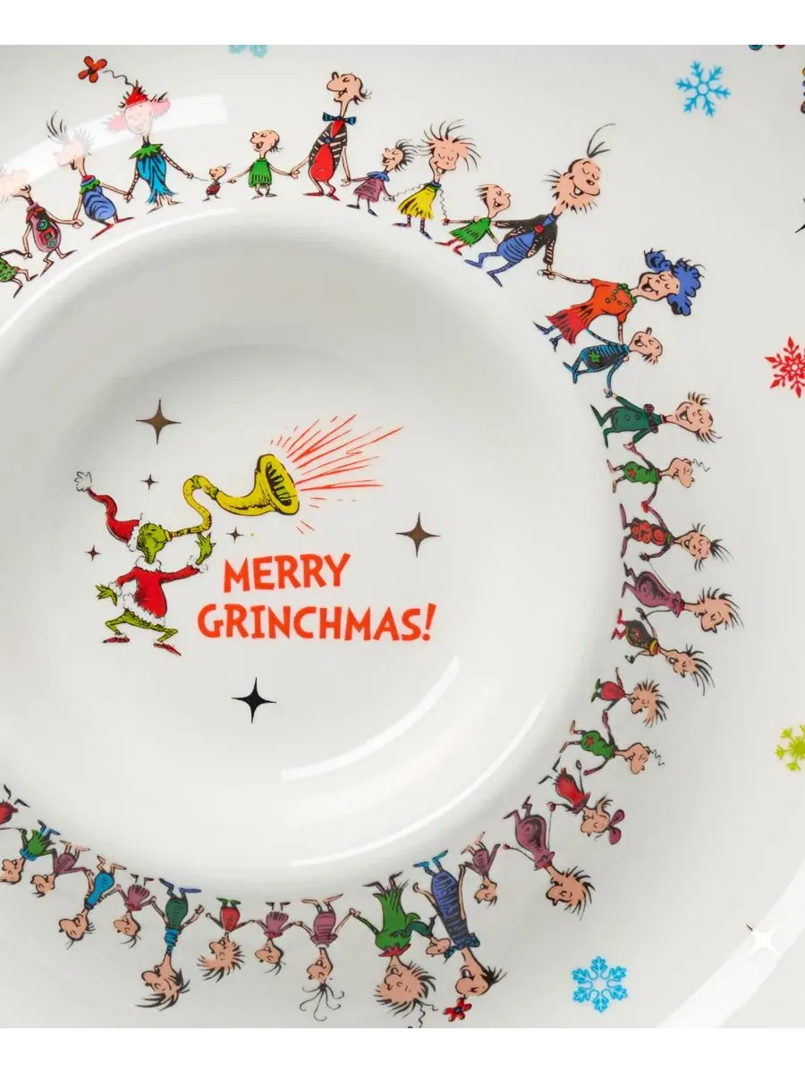 Сервировочная миска для закусок Merry Grinchmas Lenox — изображение 5 из 5, зеленый